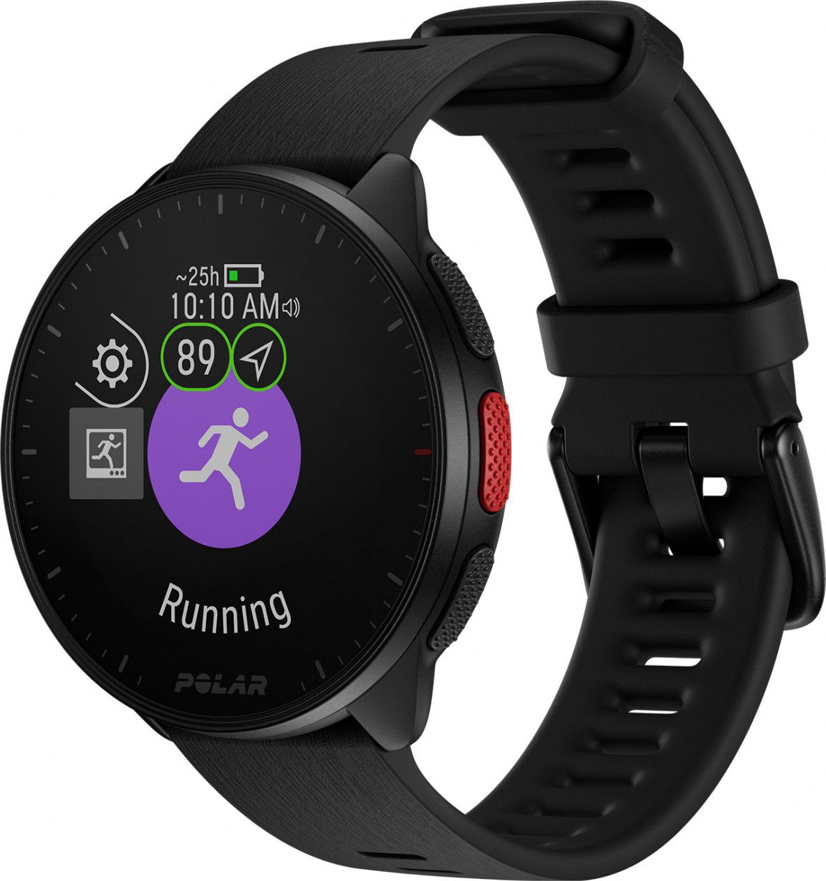 Reloj GPS Polar Pacer Noche Negro