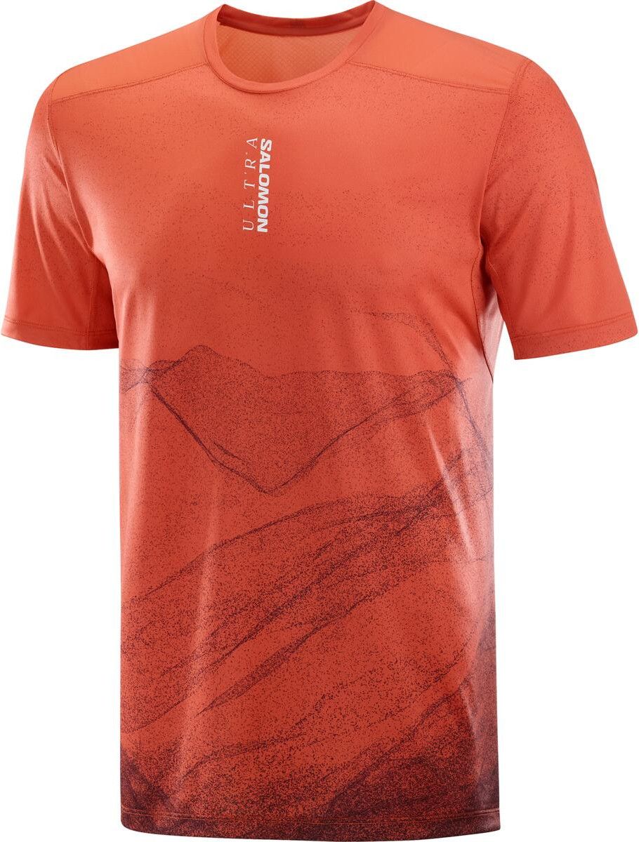 Salomon S/Lab Ultra Print Red Men's short sleeve jersey