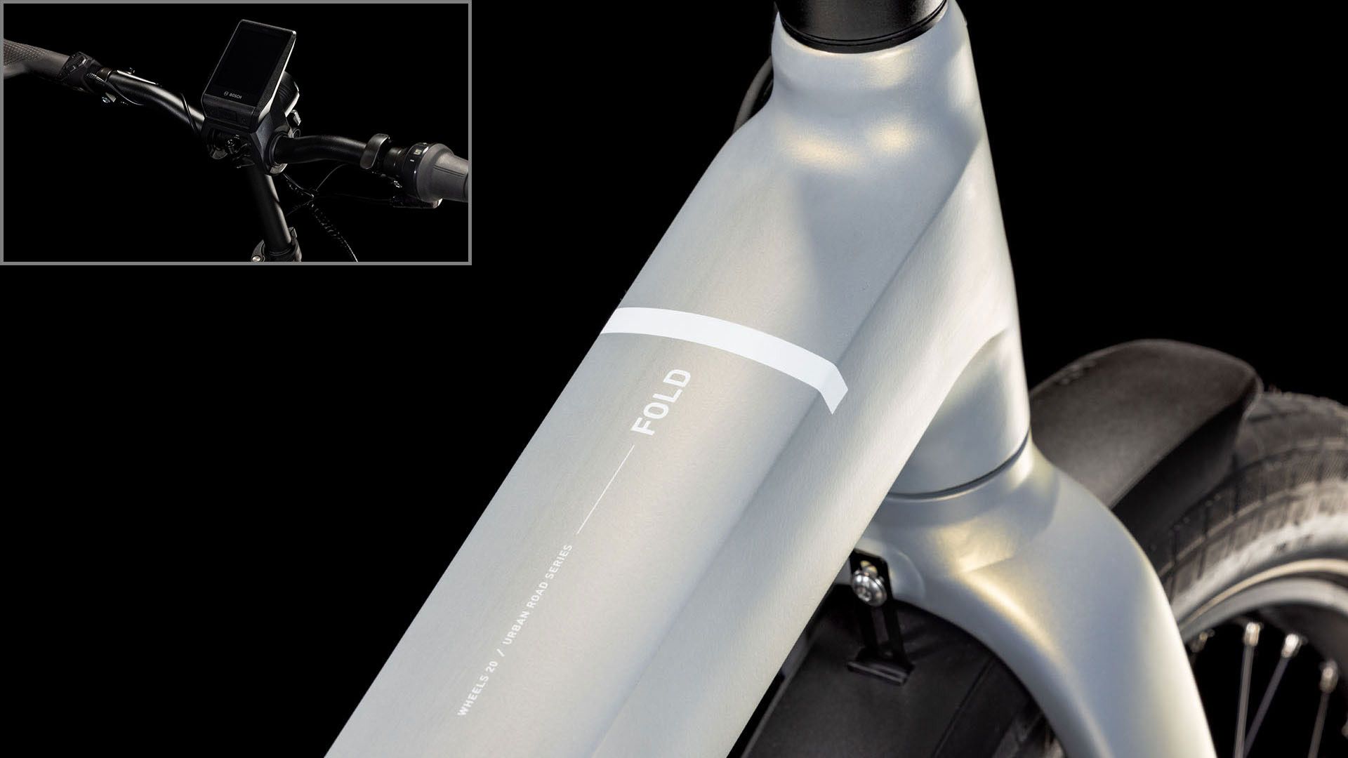 Cube Fold Hybrid Comfort 500 plié, vue de côté