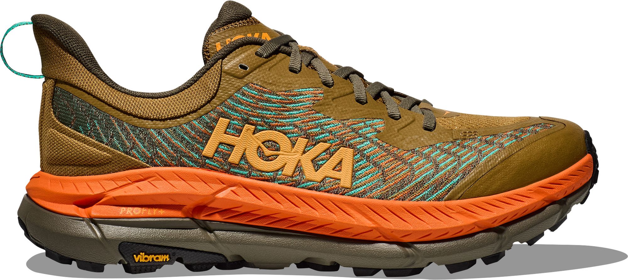 Hoka Mafate Speed Khaki/Orange Men's Trail Shoes