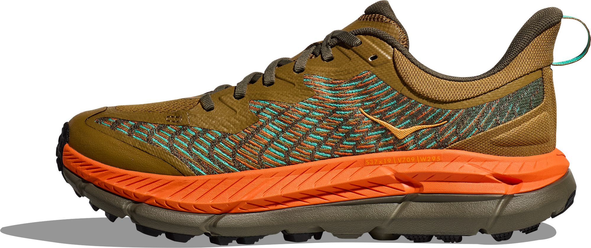 Hoka Mafate Speed Khaki/Orange Men's Trail Shoes