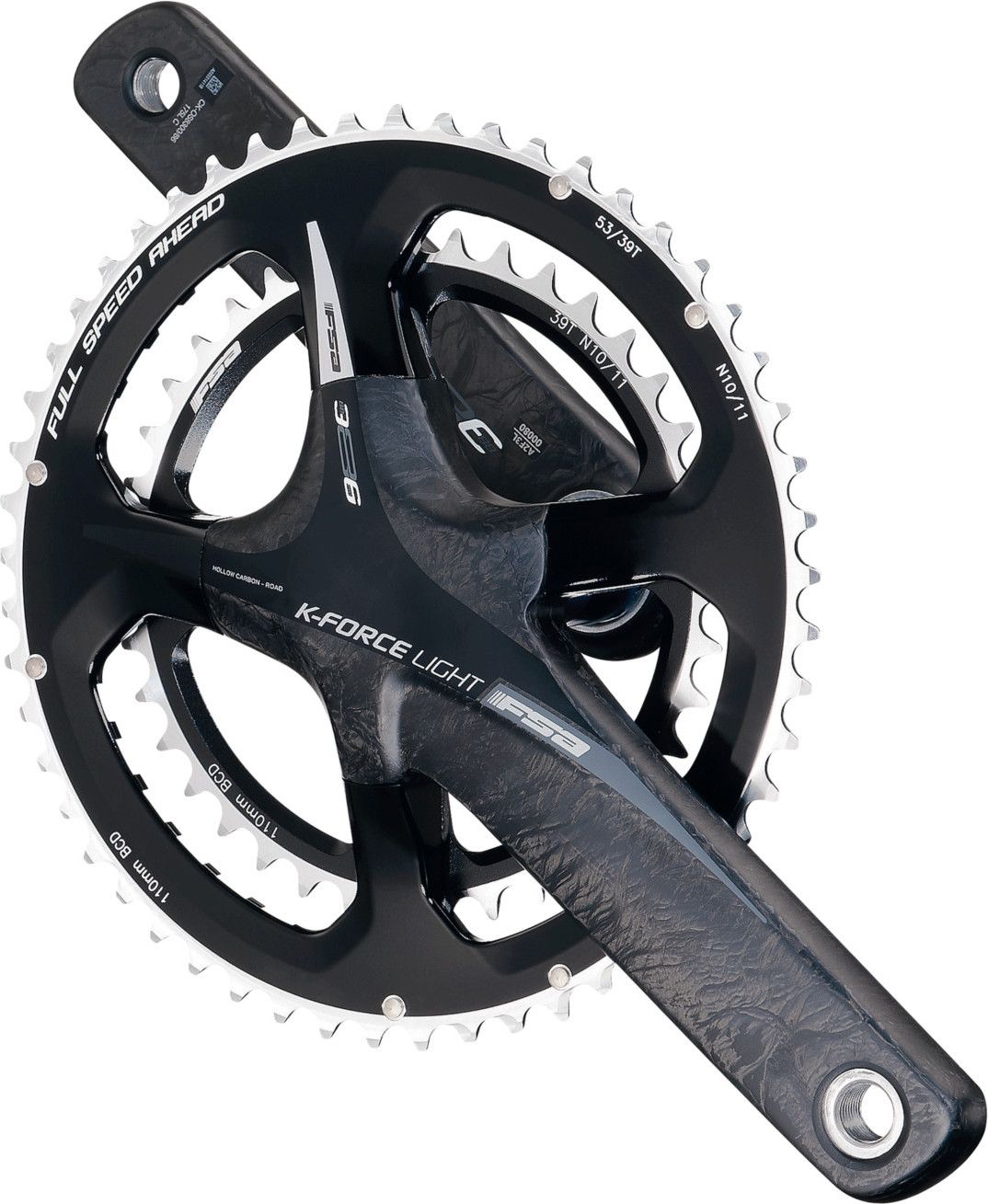 FSA Crankset K Force Light BB386 ABS 50 30T No BB 11S Grey Alltricks
