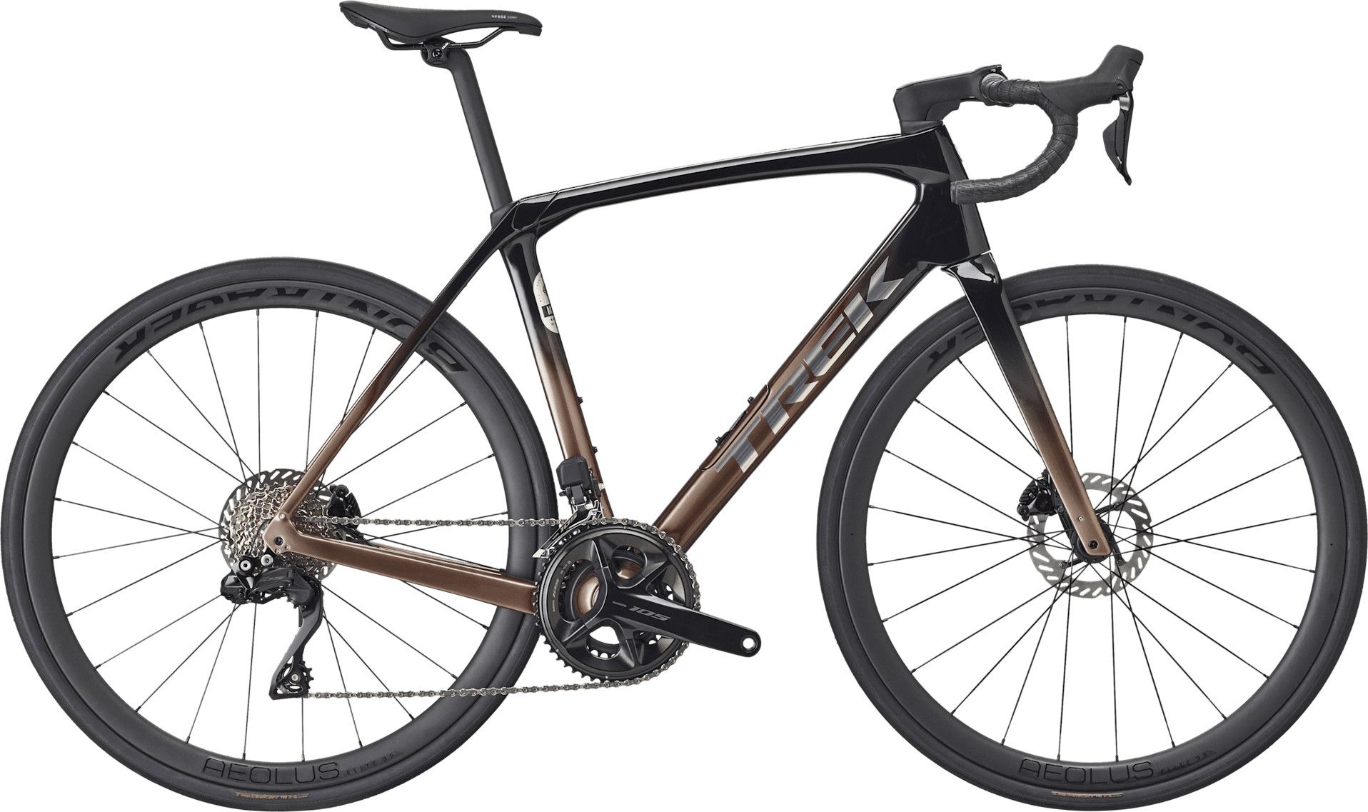 Road Bike Trek Domane SL 6 Shimano 105 Di2 12V 700 mm Brown/Black