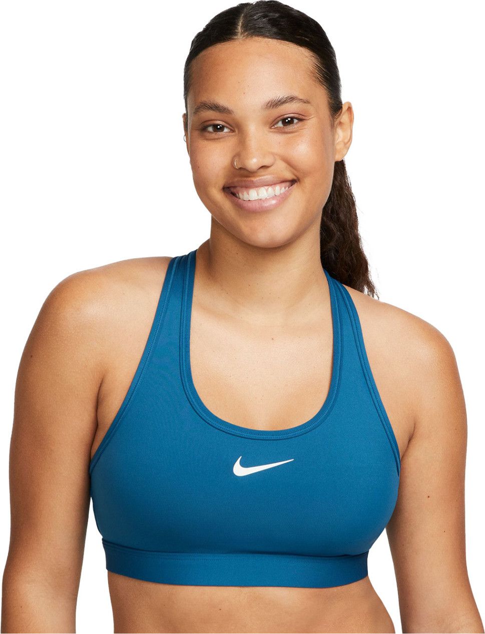 Nike Swoosh Medium Support Bra Blue Alltricks