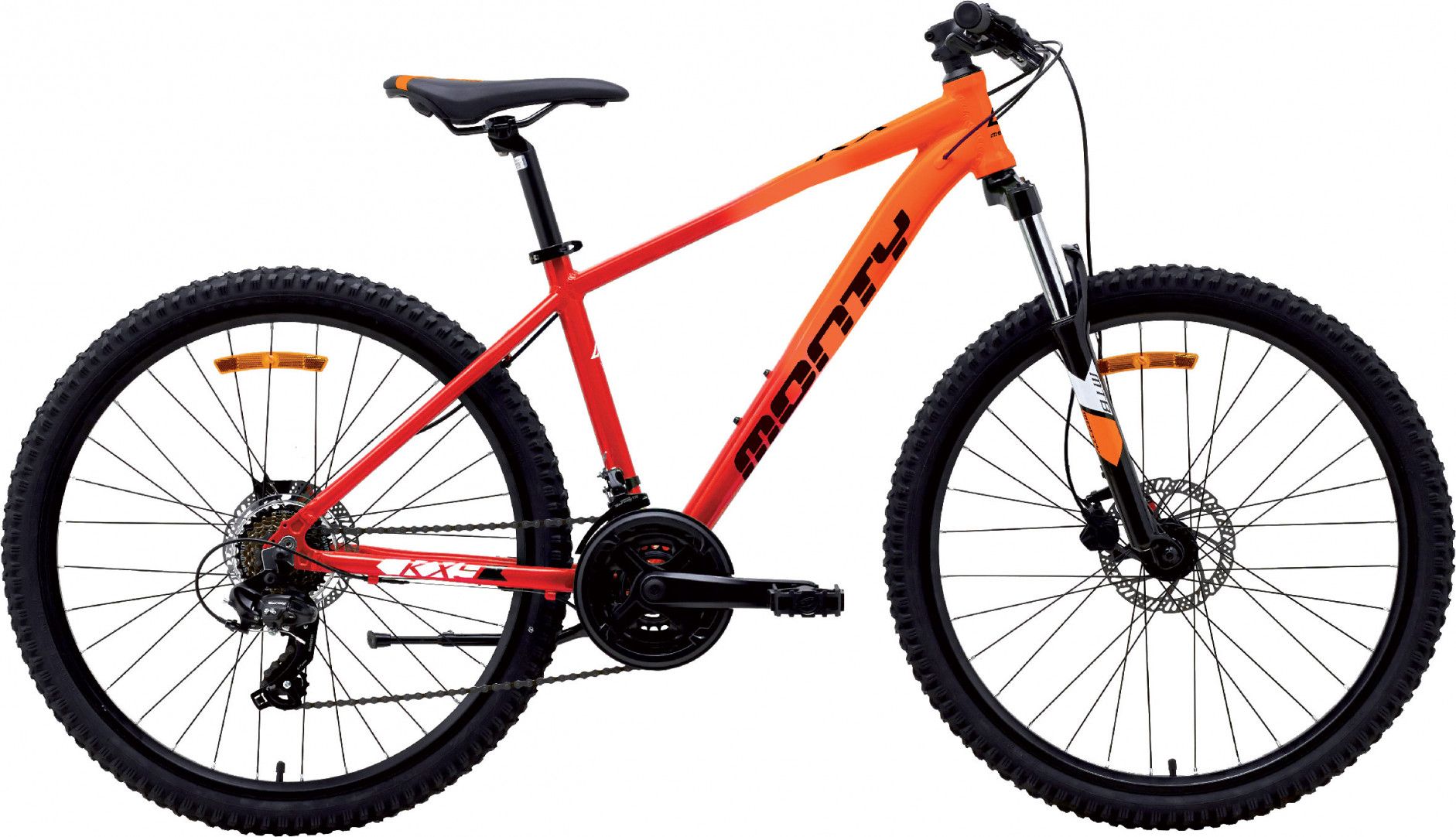 Bicicleta de montaña para niños Monty KX9 26'' 7V Rojo Naranja