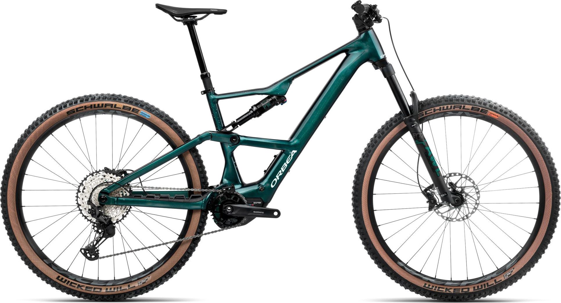 Orbea Rise SL H20 Electric Full Suspension MTB Shimano Deore XT/SLX 12S 630  Wh 29'' Escape Green Splash Ice Green 2025 | Alltricks.com