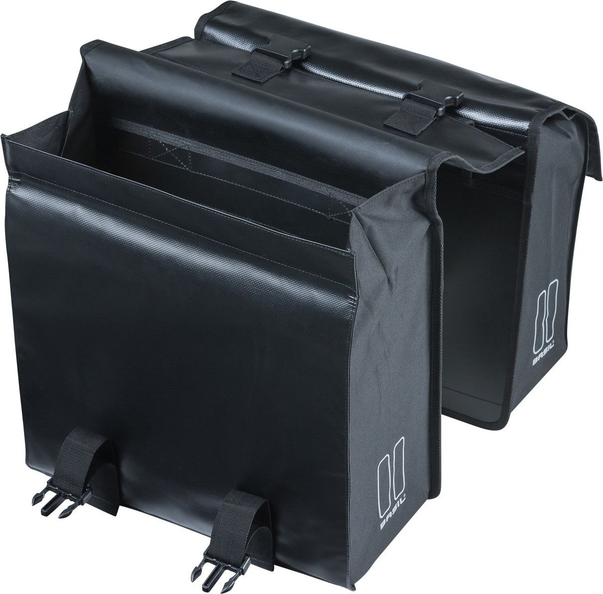 Basil Urban Load Doppel-Fahrradtasche 48-53 Liter schwarz | Alltricks.de