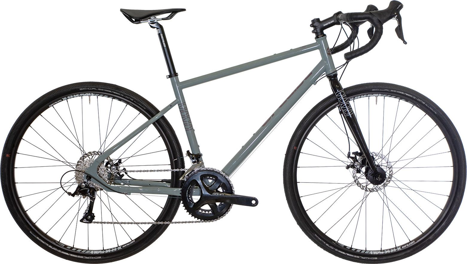 Gravel Bike Fluid Shimano Sora 9v Grigio / Nero | Alltricks.it