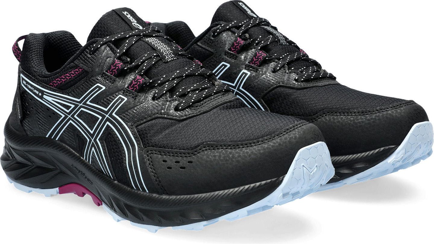 Chaussures de Trail Running Femme Asics Gel Venture 9 Waterproof Noir Bleu Alltricks