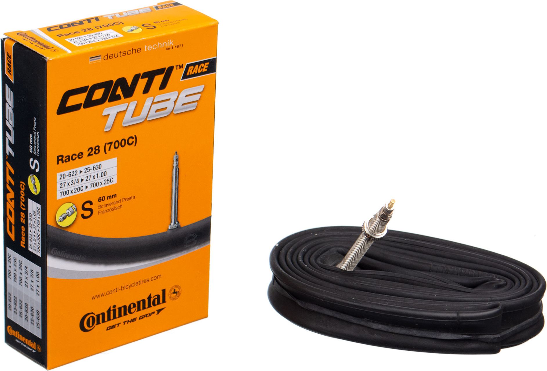 Continental Race Tube 700x20c 700x25c Presta 60mm Alltricks