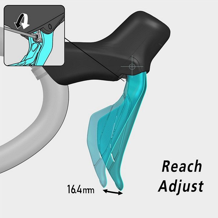 Shimano 105 Di2 ST-R7170-L Left/Front Shifting/Brake Lever 2x12S