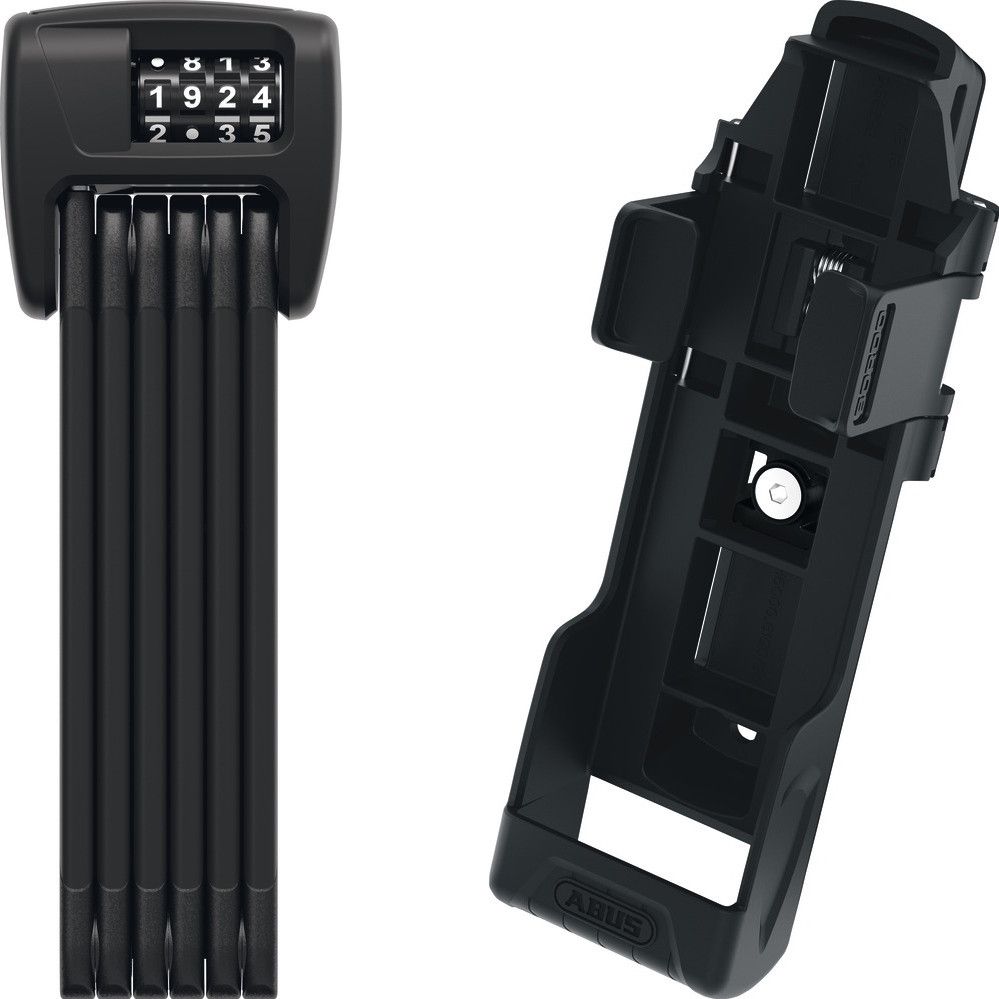 Abus Bordo 6000C/90 Folding Lock Black + SHFL Bracket | Alltricks.com