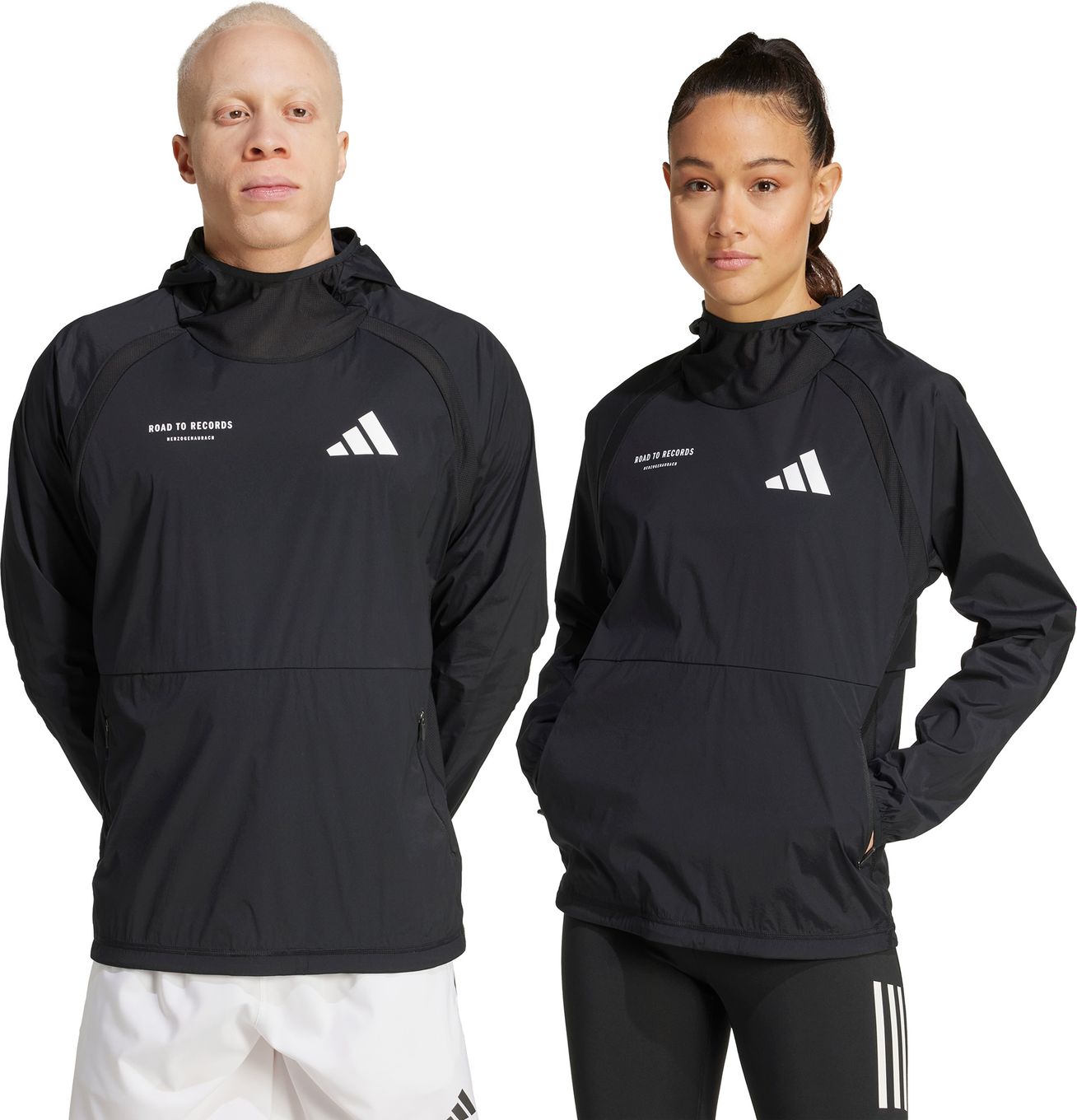 adidas Adizero Road to Records Windbreaker Sweatshirt Black Unisex