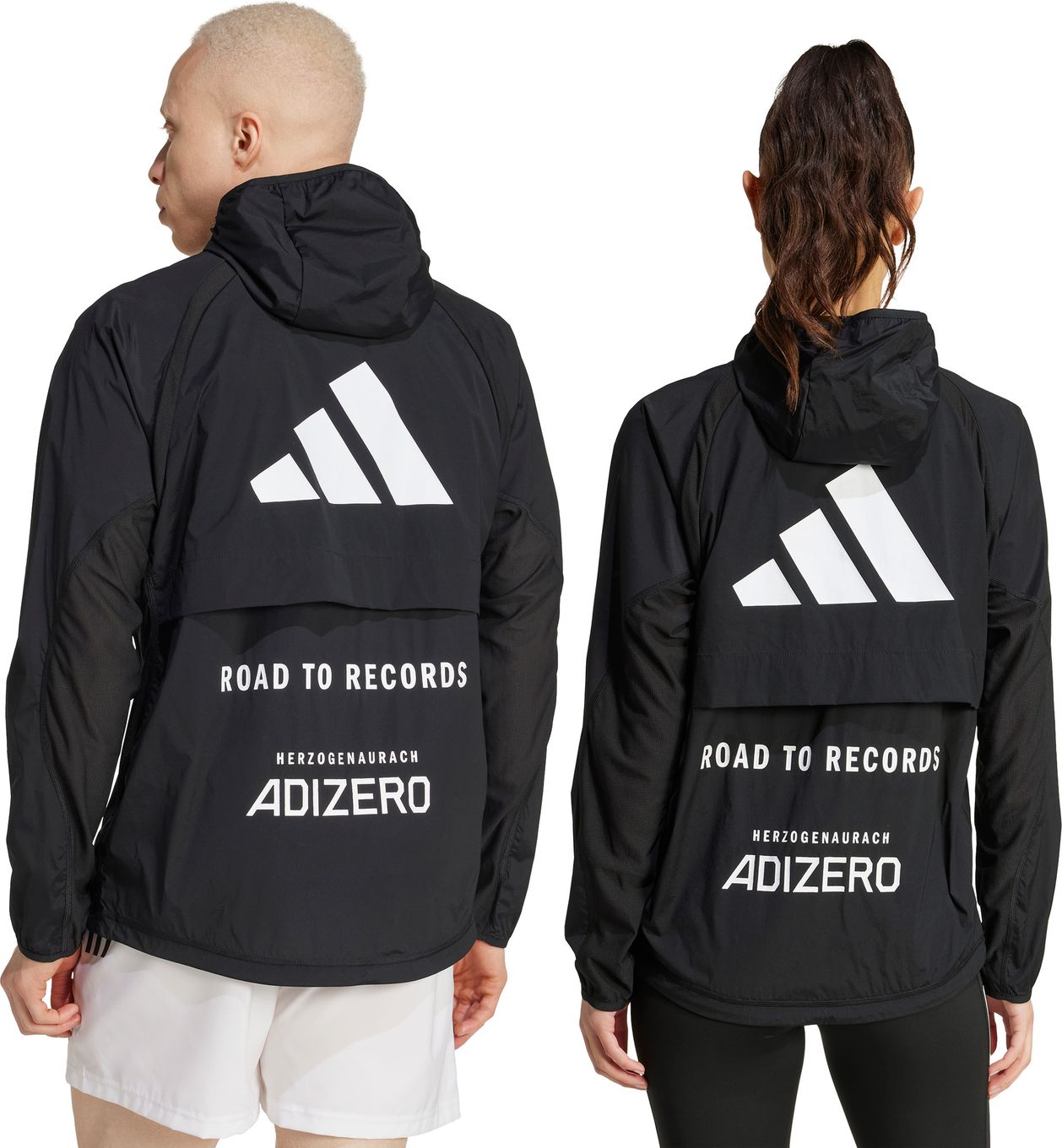 adidas Adizero Road to Records Windbreaker Sweatshirt Black Unisex