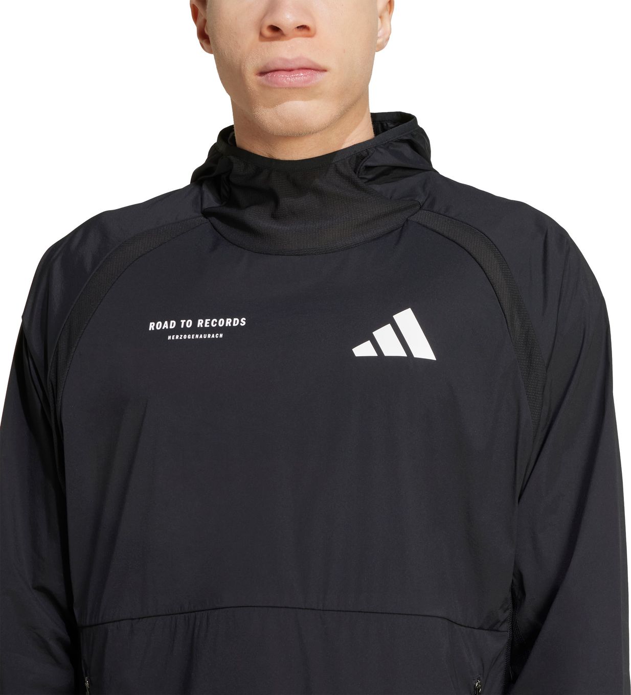 adidas Adizero Road to Records Windbreaker Sweatshirt Black Unisex