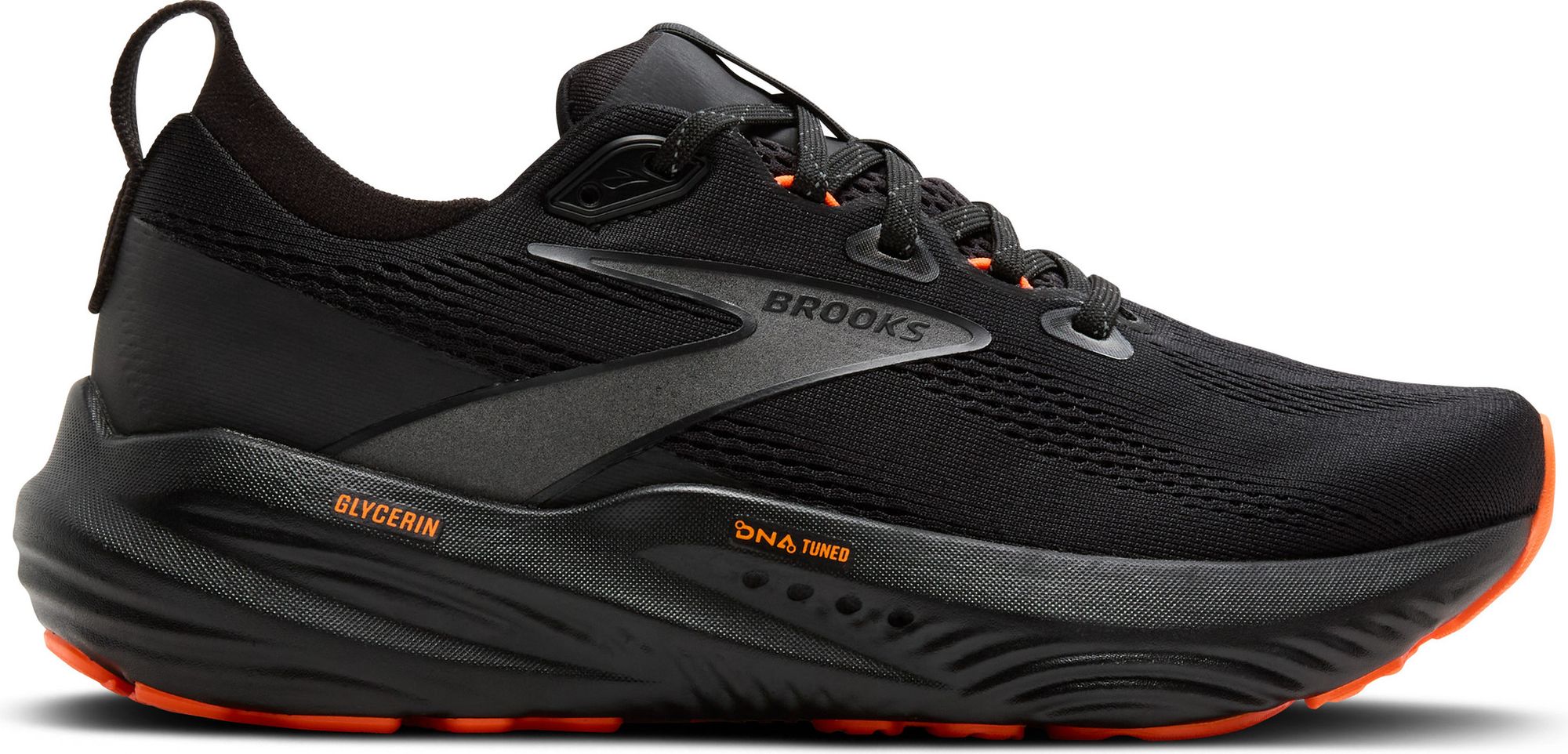 Brooks Glycerin 22 Run Visible Black/Orange Men display picture 1