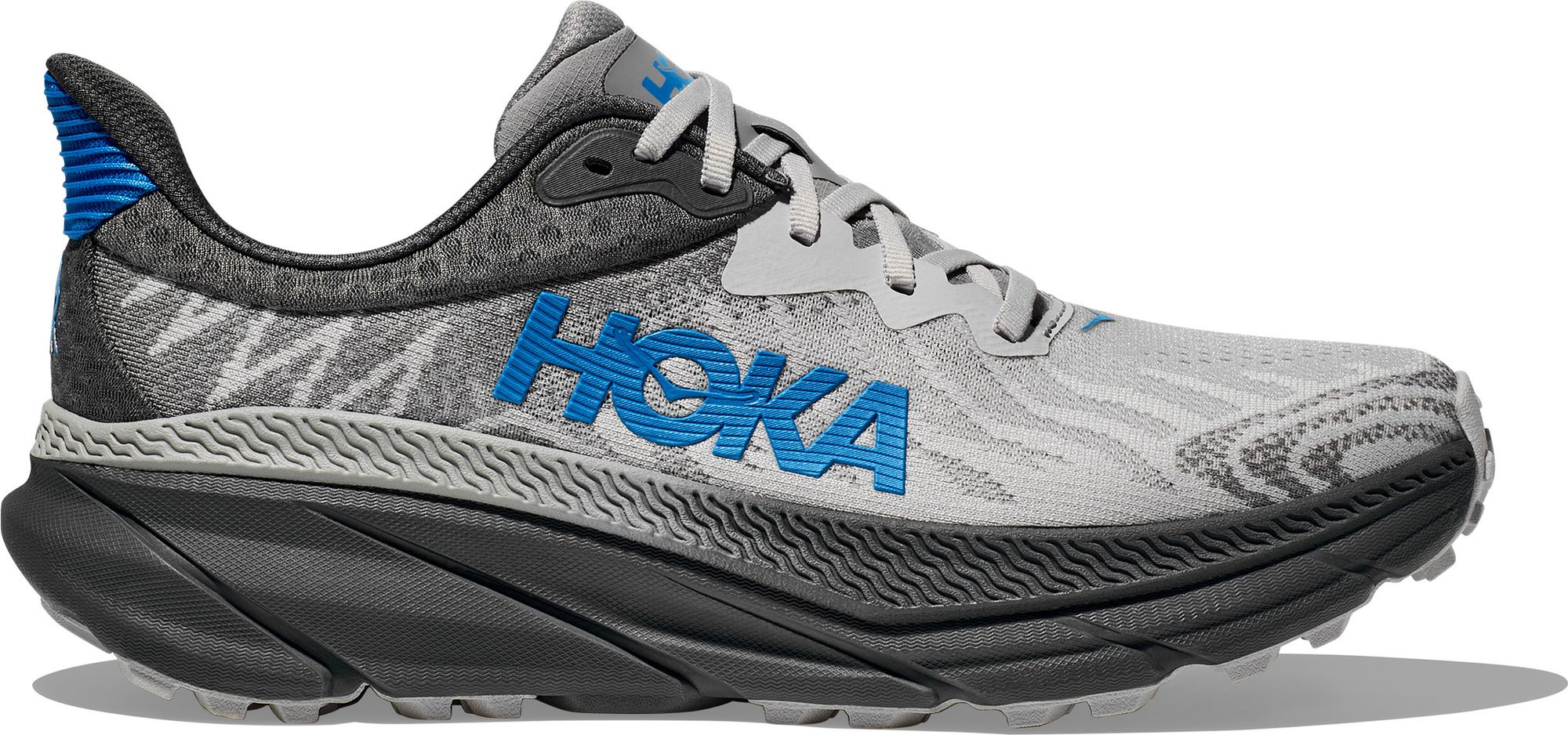 Hoka Challenger 7 Grey/Blue Men's Trail Shoes | Alltricks.com