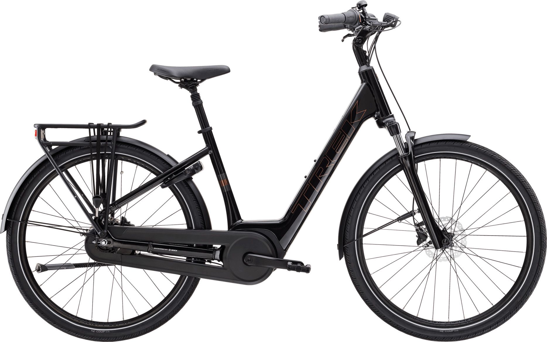 Trek District + 2 Lowstep 400Wh Electric City Bike Shimano Nexus