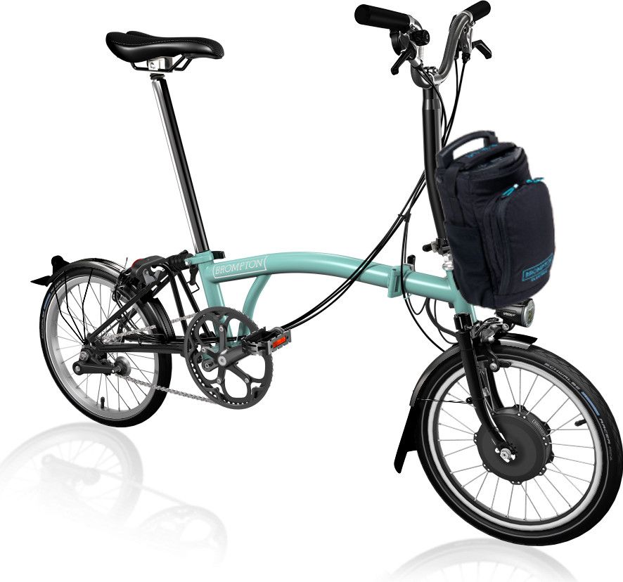 Brompton M6L 6S 300 Wh 20'' Electric Folding Bike Light Blue