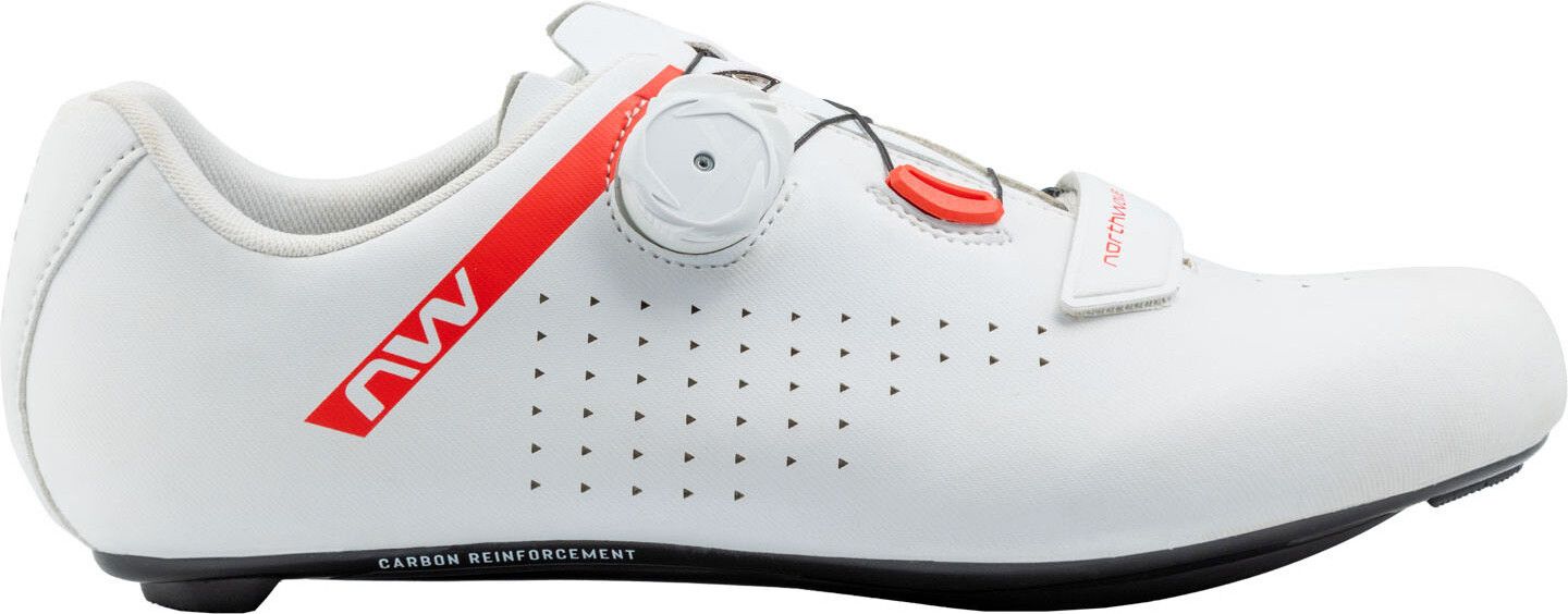 Northwave Core Plus 2 White / Red Men's Road Shoes | Alltricks.com