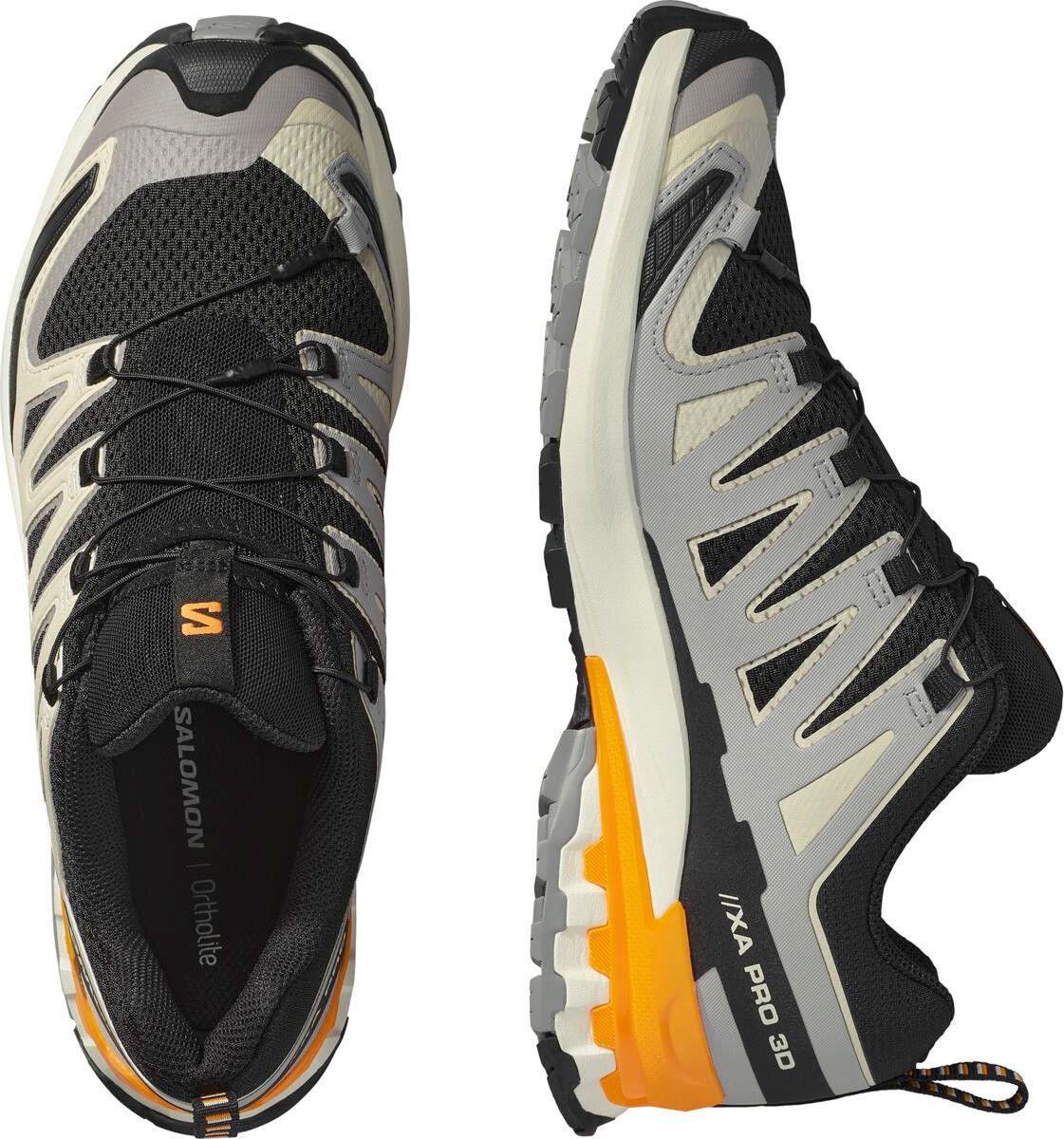 Salomon XA Pro 3D v9 Black/Beige/Orange Men display picture 1