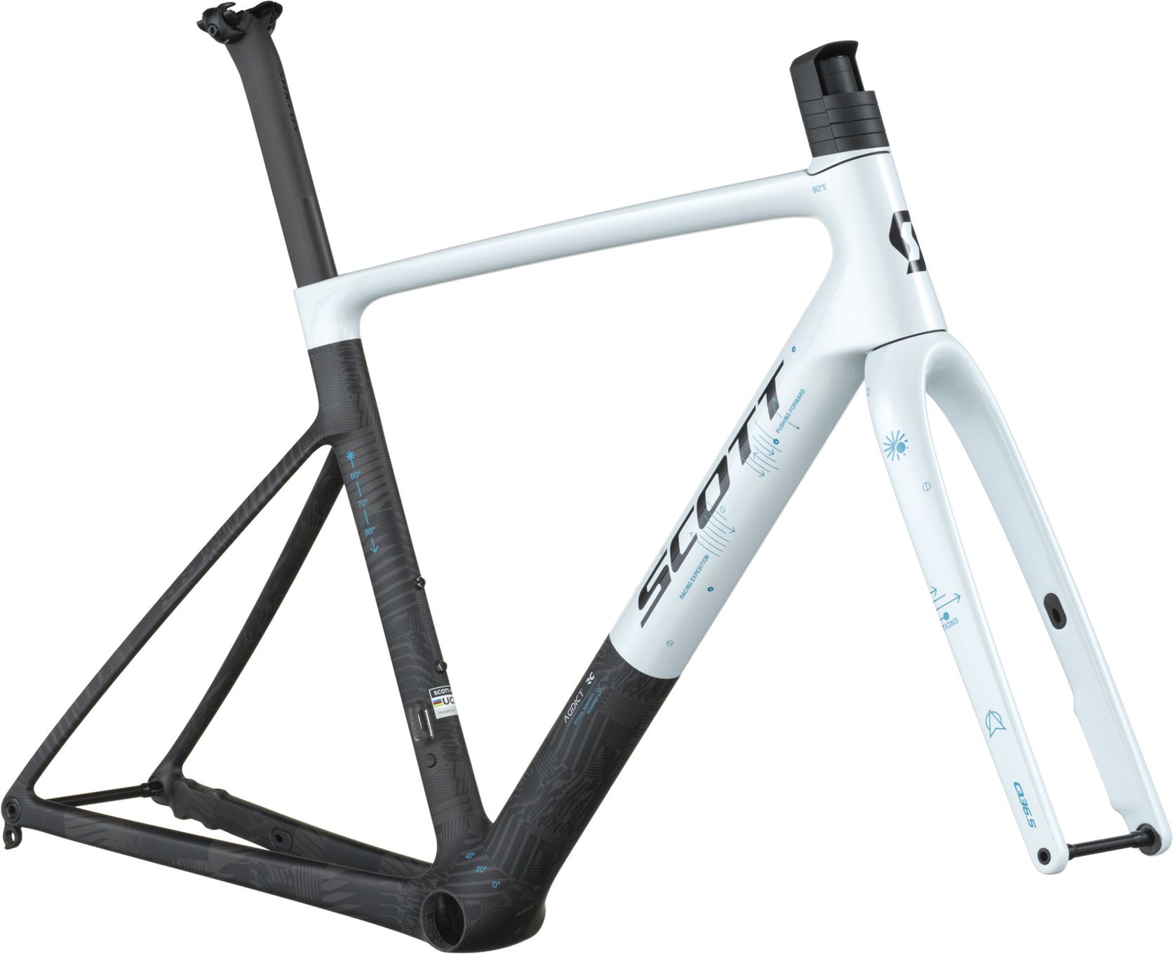 rennrad folieren Galaxy Glitzer Blau Glanz Rahmenschutzfolie