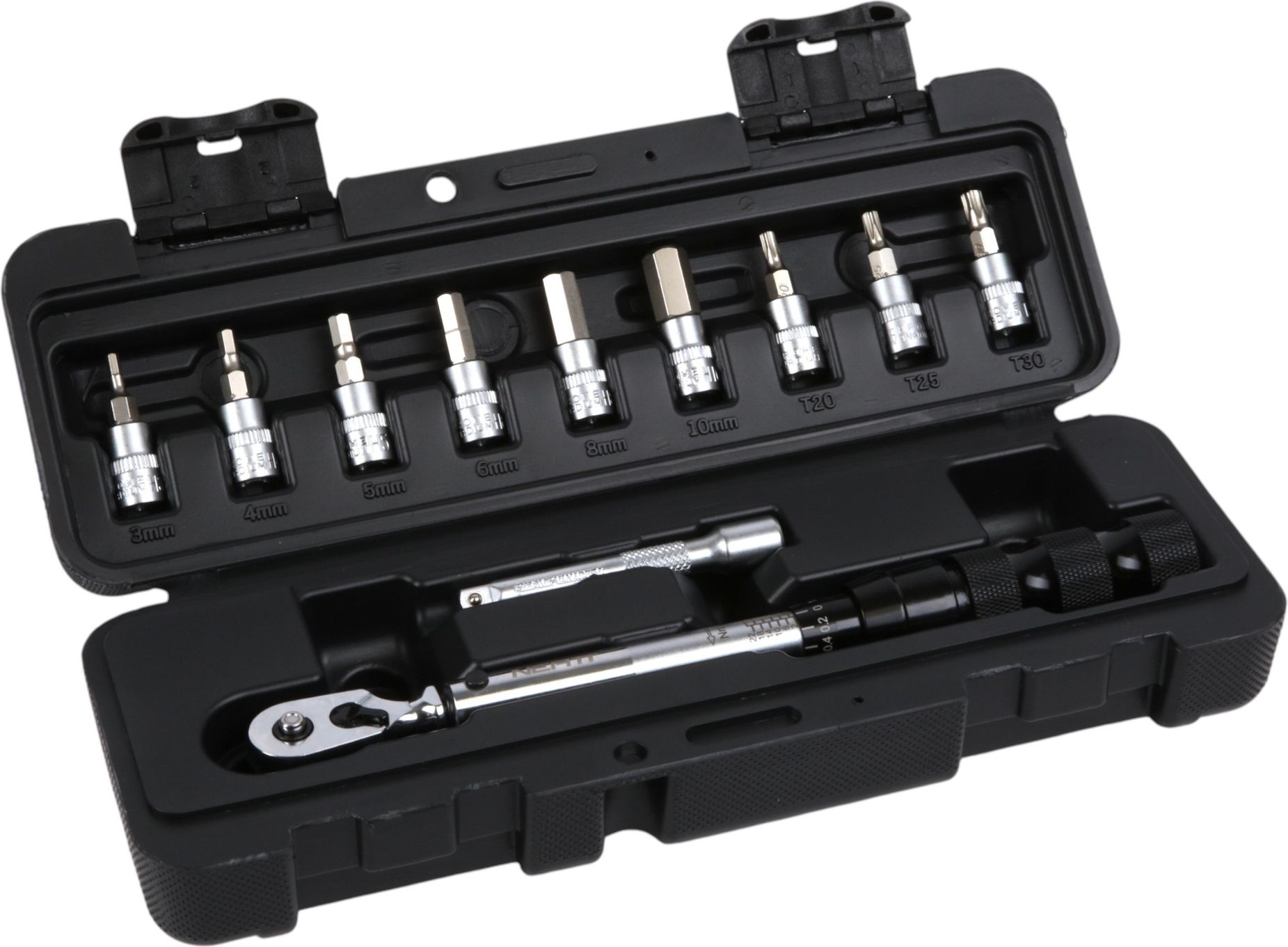 Clé Dynamométrique 1/4 Pouce SODIAL – Réglable 2-24 Nm, Kit Complet