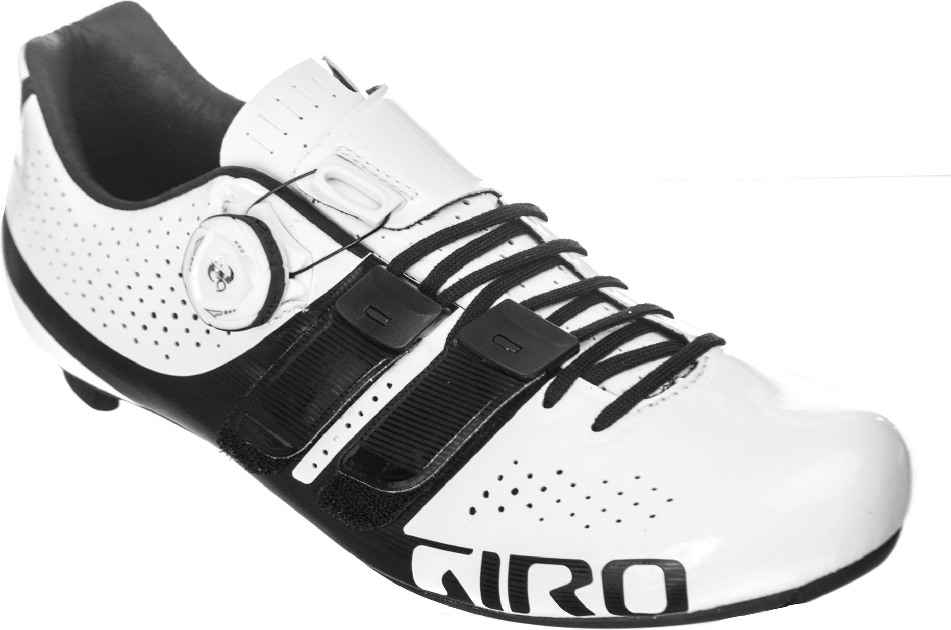 GIRO FACTOR TECHLACE Road Shoes White Black Alltricks