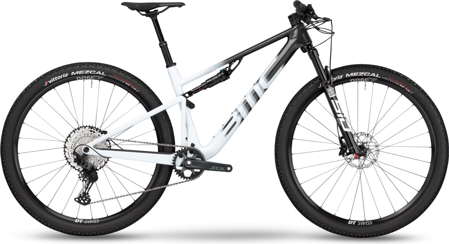 BMC Fourstroke Three Full Suspension MTB Shimano SLX 12S 29 Carbon Grey White 2023