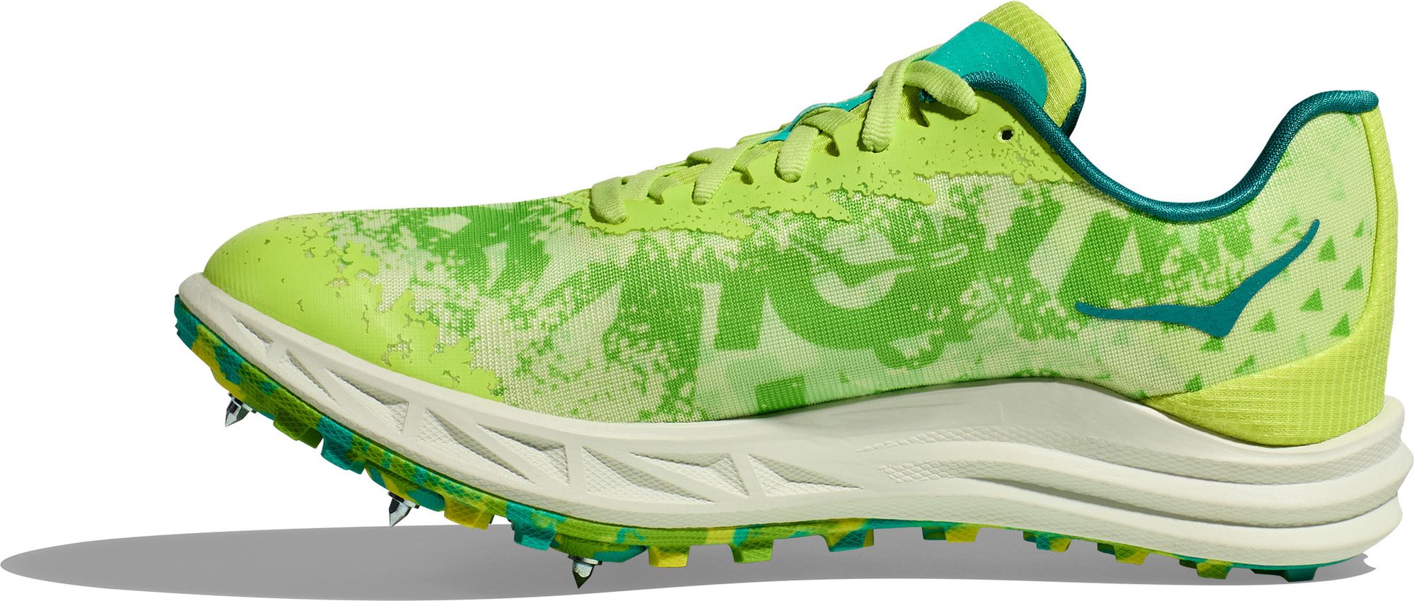 Hoka Crescendo MD Men\'s Track Spikes Middle Distance Running Shoes‎ Lime Green HOKA Crescendo MD Mid-Distance Spikes | Marathon Sports main image 4