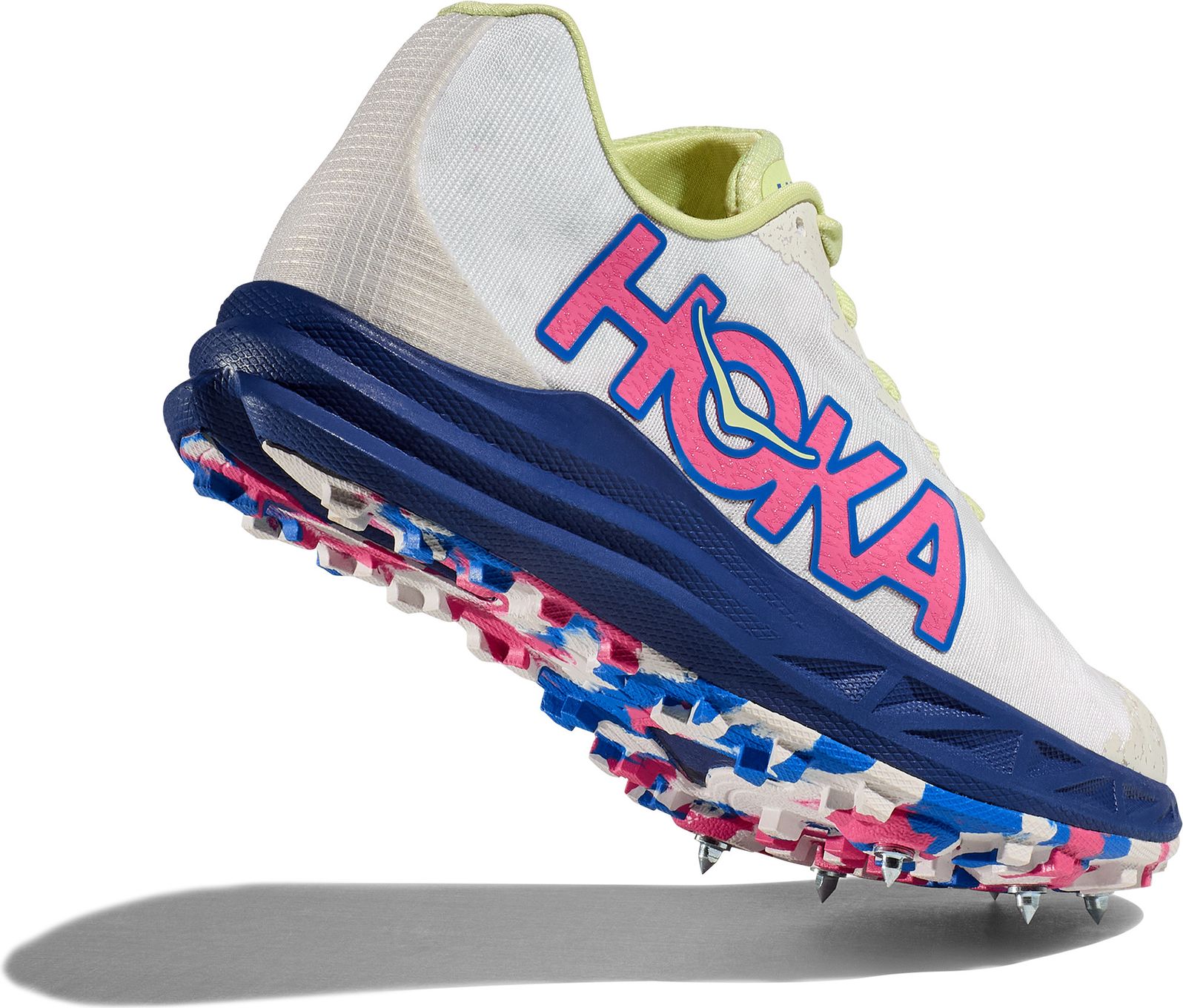 HOKA Crescendo XC Running Shoes With Spikes Men\'s 9 White Pink Blue Hoka One One Men main image 2