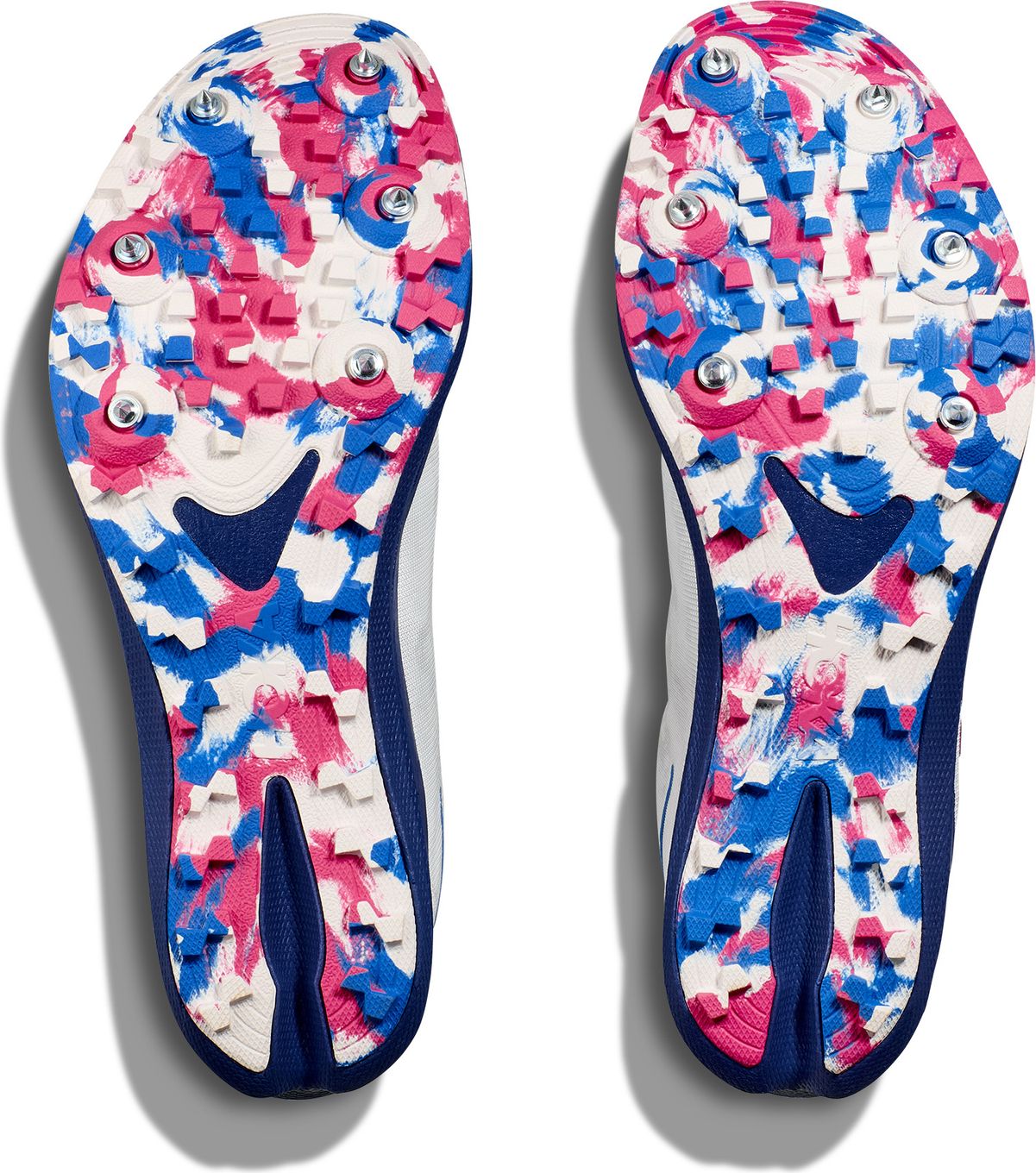 Hoka Crescendo XC Running Shoes White/Blue/Pink Unisex  display picture 3