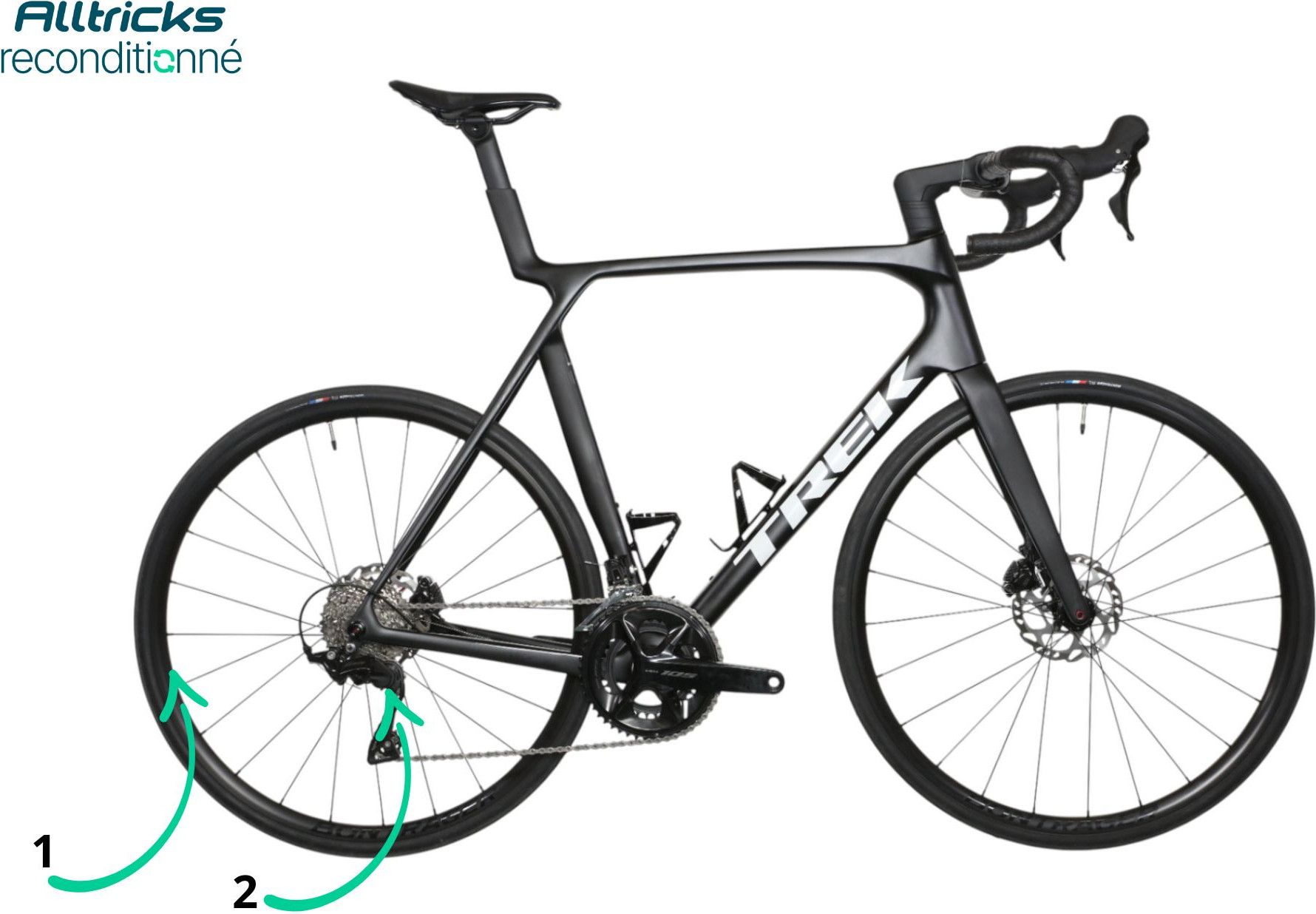 Trek Madone SL 5 Shimano 105 12V 700 mm Black 8 T.XL 188/213cm