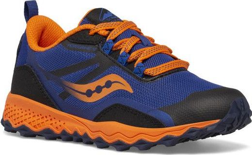 Saucony Peregrine 12 Shield Blue Orange Children s Trail Shoes Alltricks