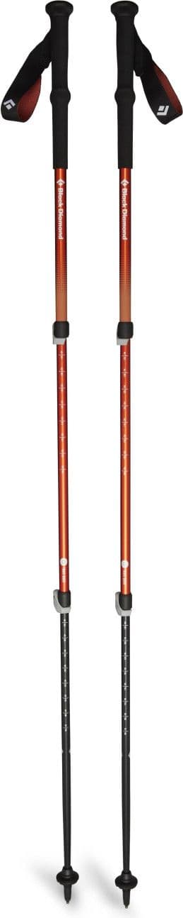 Black Diamond Trail Back trekking poles Red