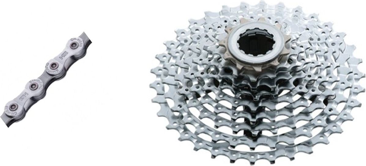 Kit Chaîne Shimano XT/Ultegra CS-HG93 Cassette XT CS-M770 9V
