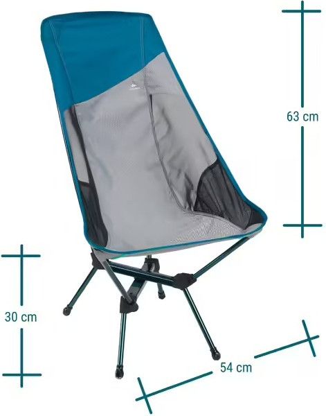 Ultralight Chair Quechua Mh500 XL Blue Alltricks