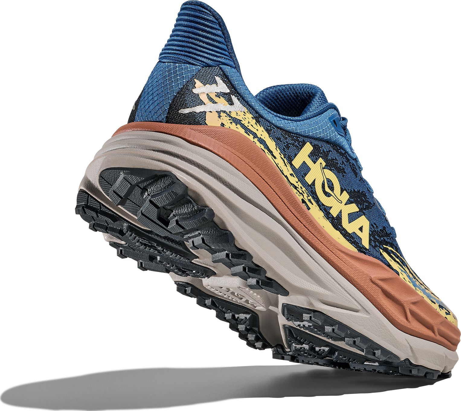 Hoka Blue and Yellow Trail Running Shoes Amazon.com | Hoka Speedgoat 5 Men main image 3