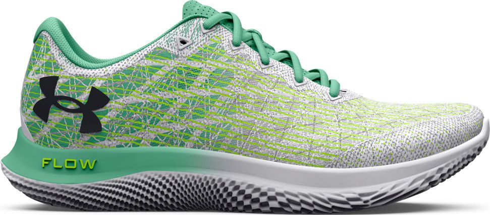 Green and white under armour shoes best sale