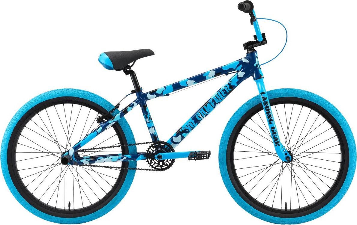 SE Bikes So Cal Flyer 24 Wheelie Bike Blue Camo Alltricks