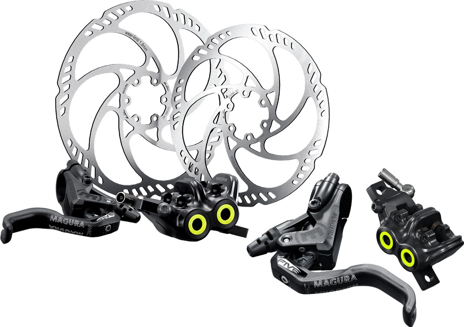 マグラMAGURA STORM HC 203mm 2枚セット MAGURA MT5 PRO Disc Brake Set | Storm HC 203/180 mm Rotor