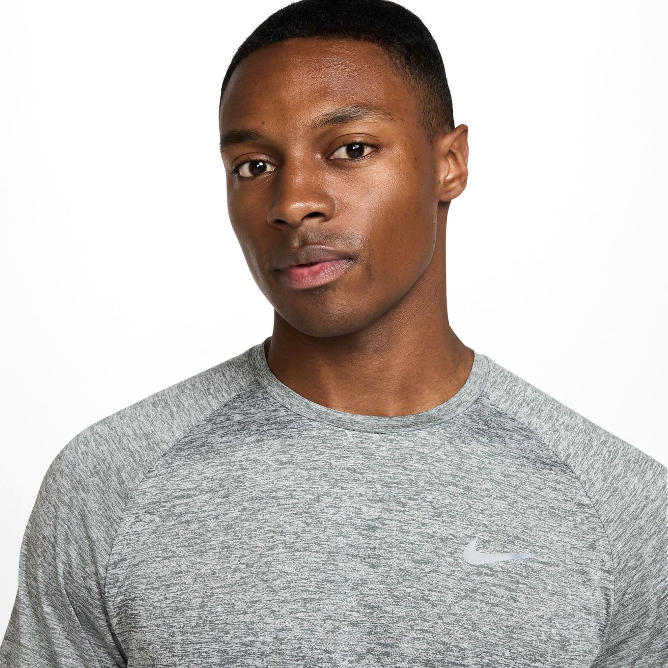 Nike Stride Gris Homme short sleeve jersey