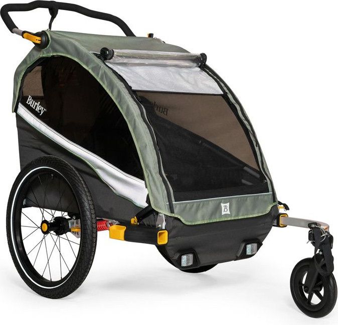 Burley D Lite X Tandem Child Trailer Green Alltricks