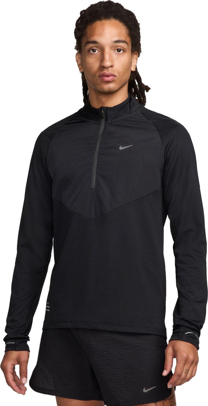 Men's Nike Element Run Division Black 1/2 Zip Top | Alltricks.com