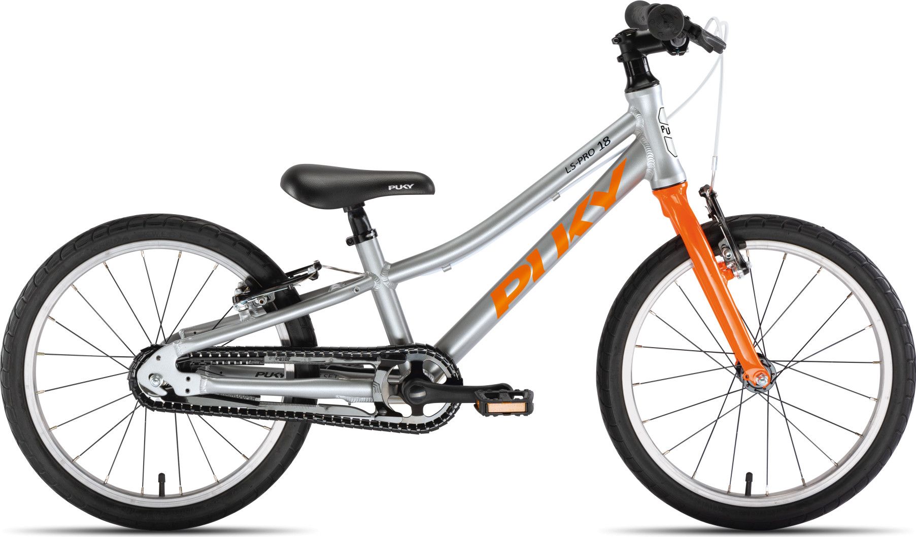 PUKY S Pro 18 1 Alu Kid Bike silver orange Alltricks