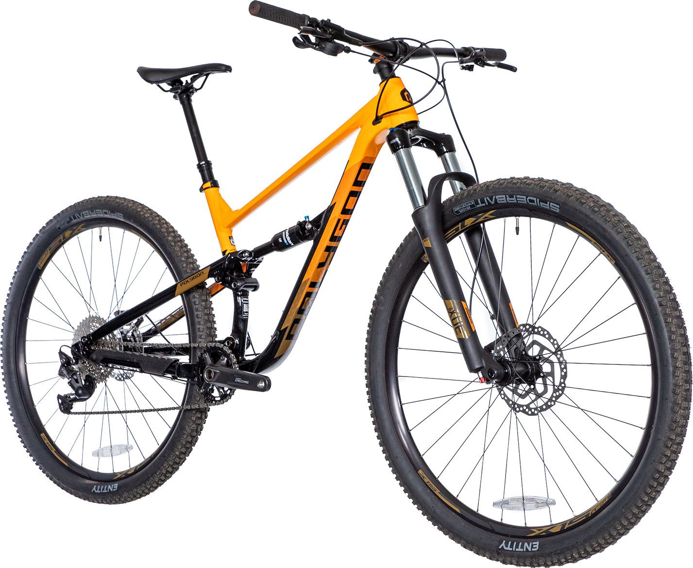Orange Full Sus Bike Polygon All-Suspension Mountain Bike Siskiu