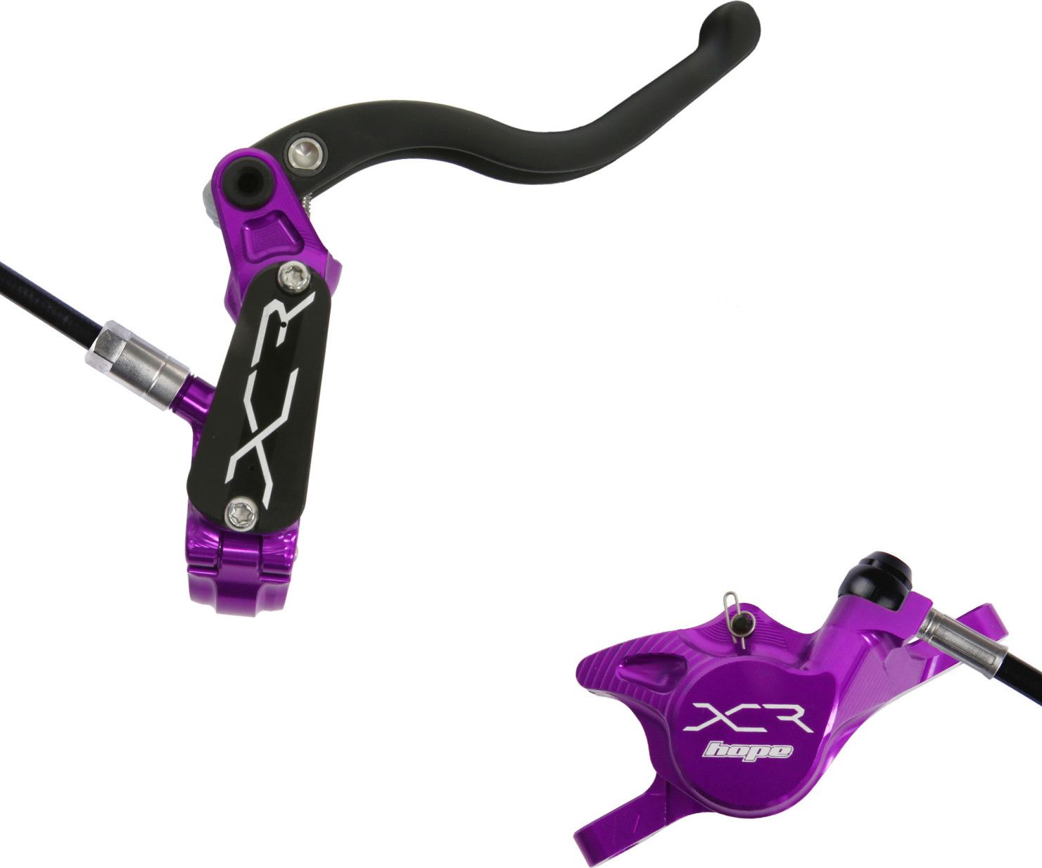 Hope XCR Pro X2 Disc Break - Rear Purple Black Hose | Alltricks.com