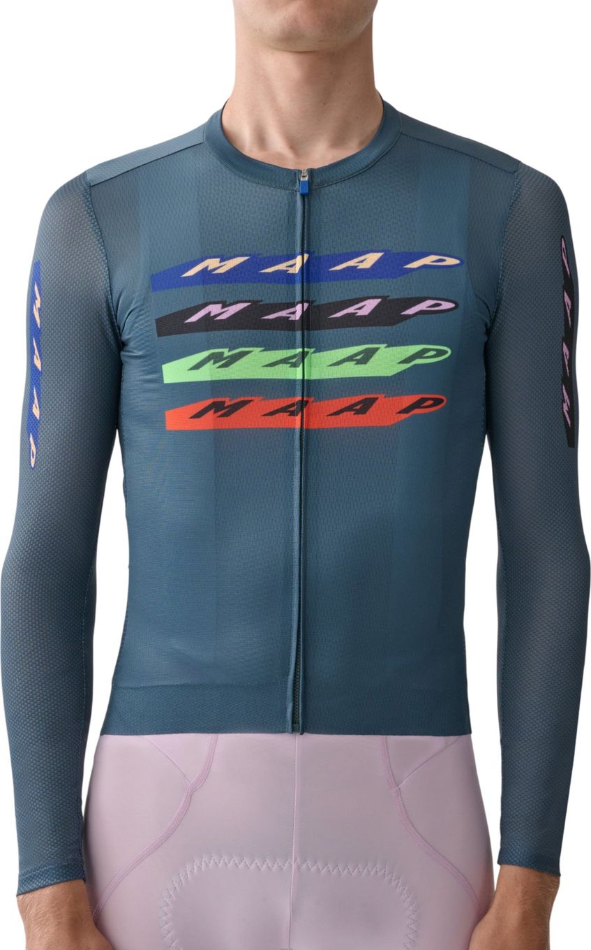 Men's Maap Evade X Pro Air 3.0 Blue Long Sleeve Jersey | Alltricks.com