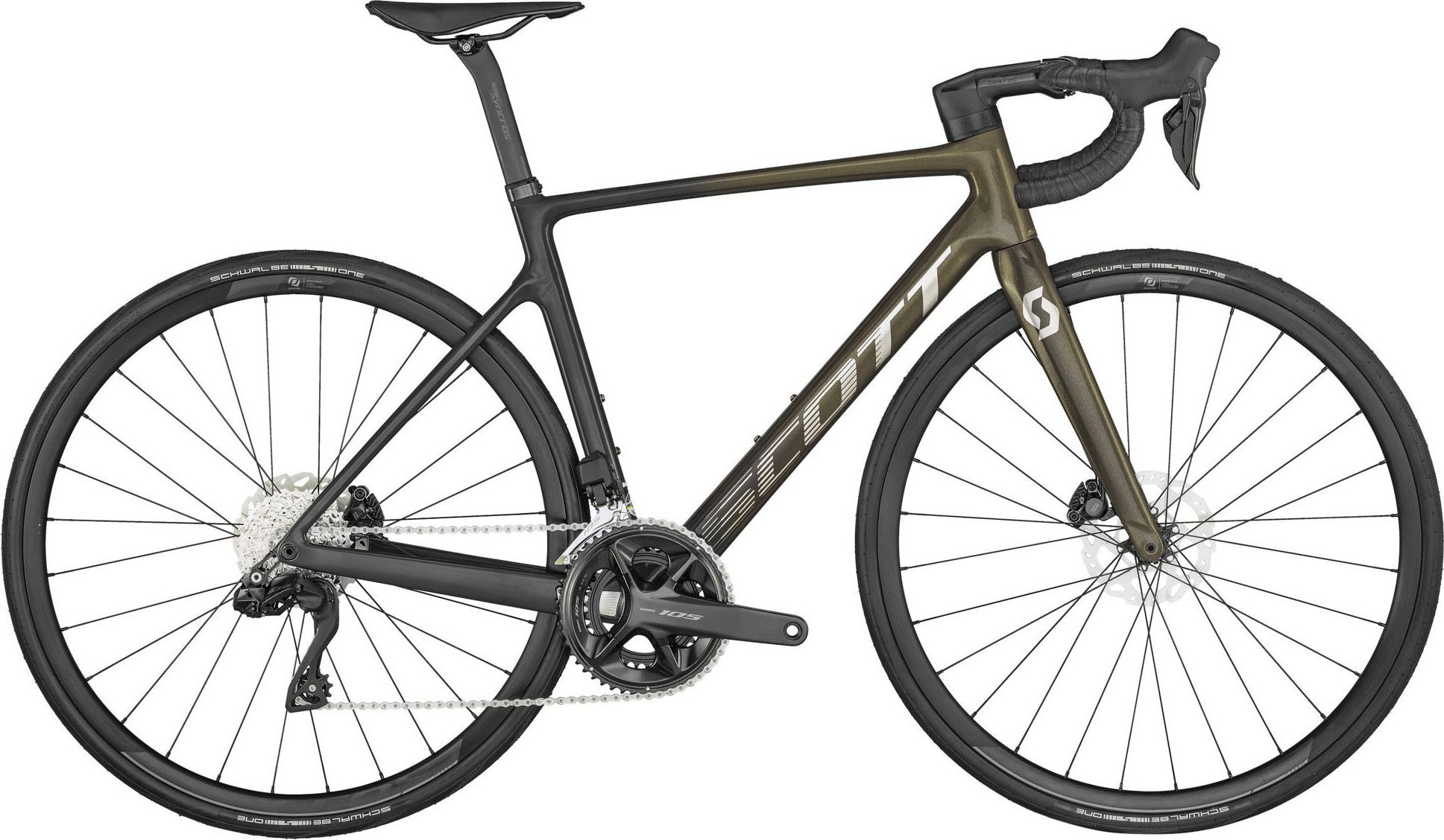 Scott Addict RC 40 Road Bike Shimano 105 Di2 12S 700 mm Khaki 2024