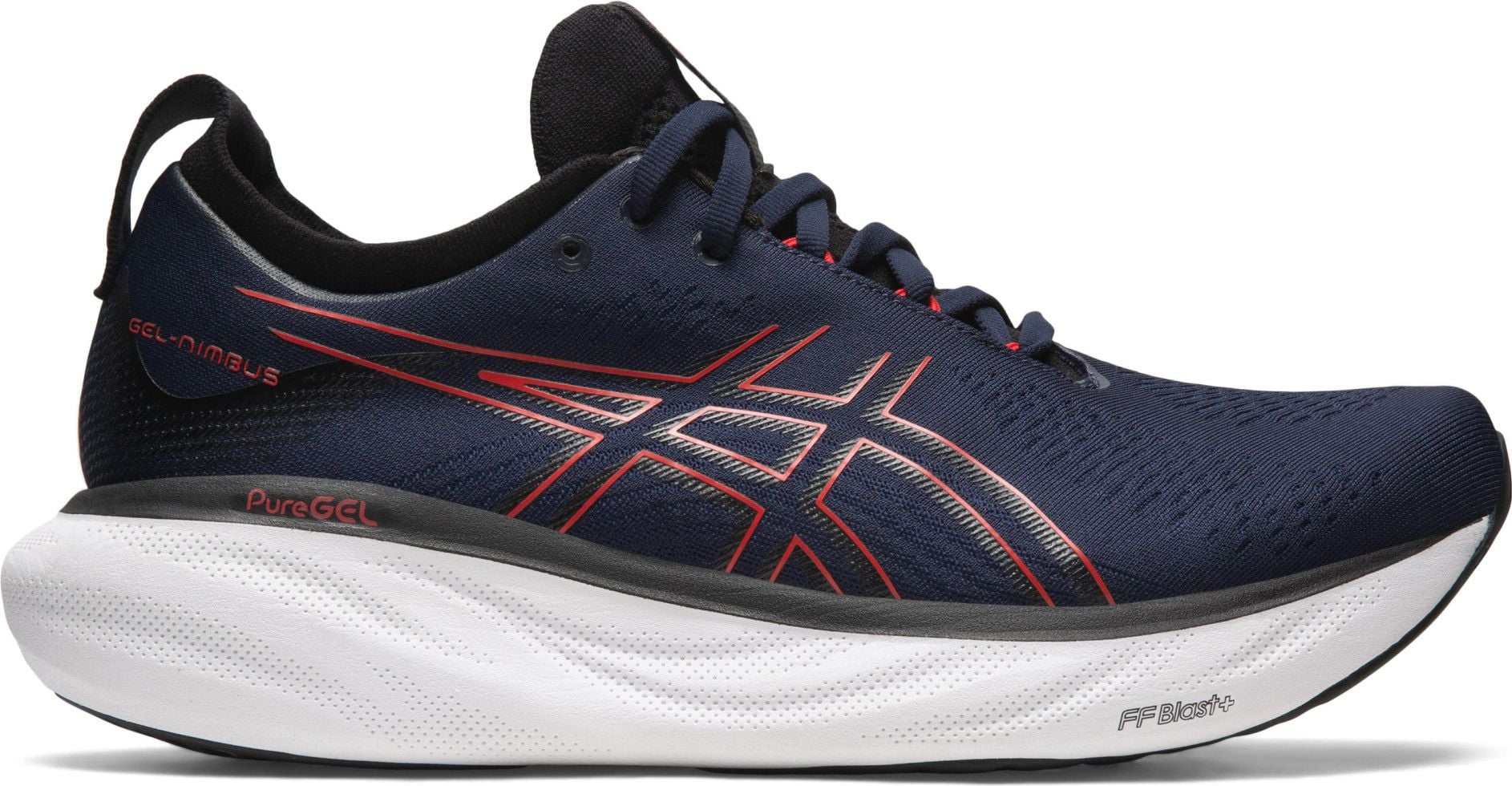 Asics Gel Nimbus 25 Running Shoes Blue Red Alltricks